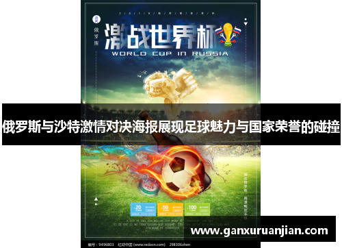 俄罗斯与沙特激情对决海报展现足球魅力与国家荣誉的碰撞